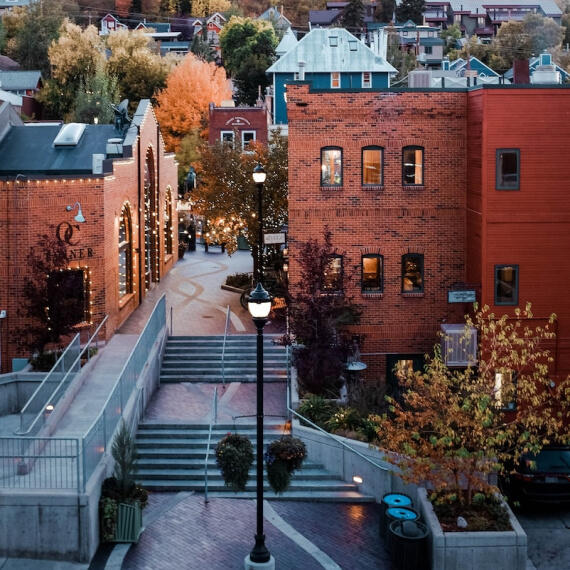 local town scenery